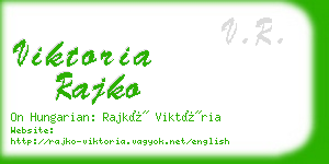 viktoria rajko business card